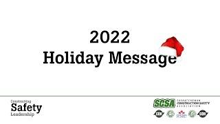 2022 Holiday Message and SCSA Highlights