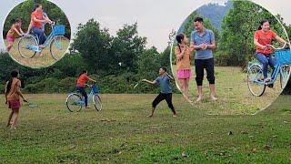 Minh's boundless joy when he can ride a bicycle by himself. Fun moments for small families.