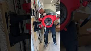 Installing the new ​⁠@einhellcanada  cordless water hose reel in the shop
