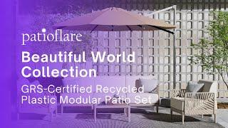 Patioflare Modular GRS Certified Patio Chairs / Fauteuil modulaire en plastique recyclé GRS