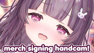 IRL CAMERA MERCH SIGNING AAAAAAAAAH PLEASE BE NISE!!!!!  AWAWAWAWA