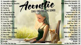 Best Acoustic Love Songs 2024  Morning Chill English Love Songs  Good Vibes Music 2024 New Songs