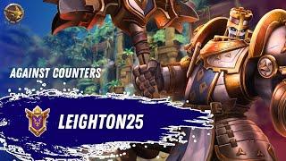 How to Play STUN TERMINUS against BEST COUNTERS Leighton25 ( Grand Master) Paladins Gameplay