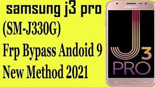 FRP Bypass J3 Pro (SM-J330G)U3 Android 9 ||Bypass Unlock Google Account Frp J3 Pero || #Samj3pro