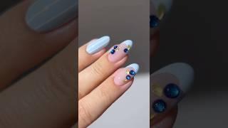 🫐🩵glassy blueberry #nails #nailart #naildesign
