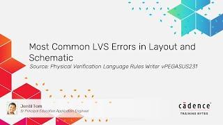 Most Common LVS Errors in Layout and Schematic