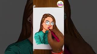 Tag to your glasses lover friend | Coloring ASMR #ytshort #satisfying #relaxingvideo #asmr