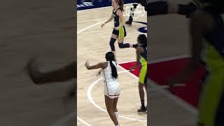 The Dolson sisters get loud courtside ️  #mystics #wnba #shorts
