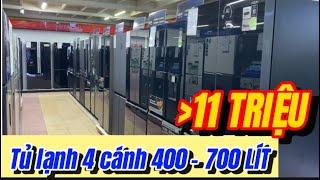 Tủ lạnh 4 cánh 400 - 700 lít GIÁ hơn 11 TRIỆU là có Thật | Tuấn Long Vlog