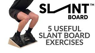 5 USEFUL SLANT BOARD EXERCISES - KNEE & ANKLE REHAB, STRENGTH AND CONDITIONING