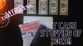 1ST CASH STUFFING OF 2023!!! SAVINGS CHALLENGES