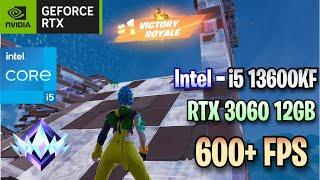 Intel i5-13600k + RTX 3060 12GB Fortnite Chapter 5 Season 2 | Ranked Solos | Benchmark | Low Meshes