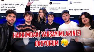 HAKKIMDAKİ VARSAYIMLARINIZ | Arkadaşlarım Yorumluyor (HEPSİ ZORBA!!)