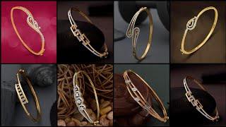 Most Stylish Modern Gold Cuff  Diamond Bracelet Designs