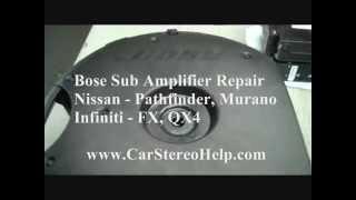 Infiniti FX Bose Sub Amp Removal for Repair = Car Stereo HELP