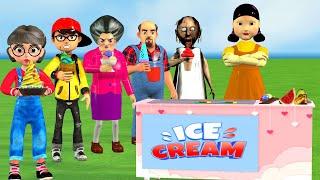 Scary Teacher 3D vs Squid Game: Ice Cream Making Challenge - Will It Be Nice or Error?