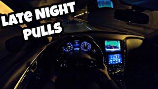 HARD NIGHT PULLS IN MY TUNED E85 INFINITI Q50S *LOUD EXHAUST*