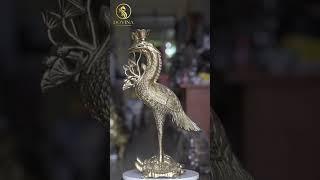 Đôi Hạc Thờ Đồng Vàng | Đồng Đại Bái
