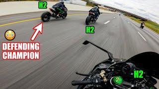 World's QUICKEST Ninja H2's Battle It Out  | Hayabusa, S1000rr, R1, RSV4, ZX10r, Paingale V4R