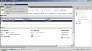 Windows Server 2008 Backup and Restore