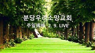 사랑하는 자의 문제를 통해 영광 얻으시는 주 (요 11장 1~16절) | 오진희 담임목사 | 분당우리소망교회 주일예배live | 2025. 2.9.