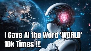 I Gave 2 AI's the Word 'WORLD' 10k Times and Here's What They Say