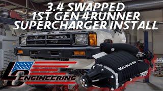 LCE Installs SuperCharger on 3.4 swapped 1st gen 4runner