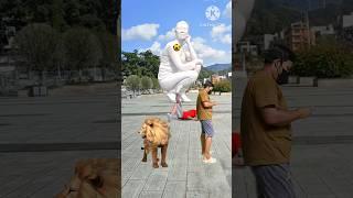 The mascot vibrato assistant placedonthe football field is popular, co-produced,creative new spe