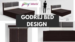 Godrej Bed Design Wth Price | GODREJ ELECTRA QUEEN BEG | Godrej Interio Bed Review