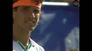 Here is the final part of the SECOND set between McEnroe and Javier Sanchez at the 1990 Us Open