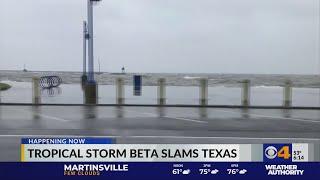 Tropical Storm Beta hits Texas