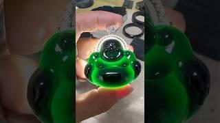 六位数的墨翠佛公，你看到多少钱？关注我，了解神秘低调又奢华的墨翠， #墨翠 #翡翠手鐲 #翡翠 #翡翠手镯 #jade #jewelry #翡翠原石 #赌石 #翡翠玉石 #翡翠直播 #翡翠玉