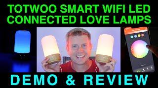 WiFi Smart Connected LED Lamps Love Friendship Family by TOTWOO Demo and Review