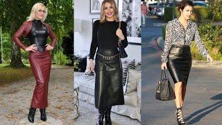 TOP 50 BEST NEW ATTRACTIVE AMAZING CREATIVE LEATHER SKIRT DESIGN AND TRENDY IDEAS