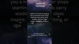 Jupiter in Third House #astrologypower
