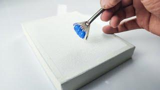 How To Paint Winter Snowy Weather / Acrylic Painting / Painting Tutorial