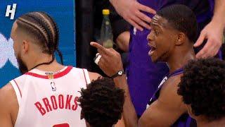 De’Aaron Fox Jawing with Dillon Brooks & Jabari Smith Jr.  HEATED MOMENT