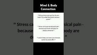 Mind & Body Connection #education #knowledge #scientific #facts #science #short