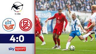 Aus dem Tabellenkeller: Rostock zieht an Essen vorbei | Hansa Rostock - Rot-Weiss Essen | Highlights