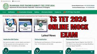 how to write tet 2024 online exam || computer exam || online exam ||  online mock test how to write