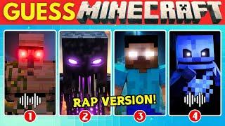  Guess the Minecraft Characters by Voice and Song RAP Edition!  Ultimate Minecraft Movie Quiz 