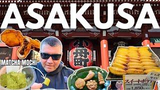 Exploring Japanese Street Food in Asakusa | Nakamise-dori Street & Sensō-ji Temple