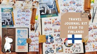 Travel journal kit (Pack with me for the trip to Finland). Traveler's notebook.