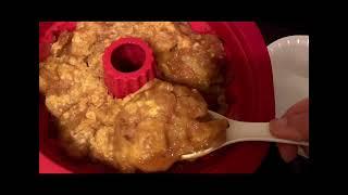 I’m baking a apple dump cake cobbler (low sugar). Easy