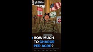 How much per acre does a hunting lease cost?