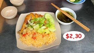 Super cheap street food in Vietnam - less than $2,50! Really good!