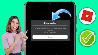 Beklenmedik istemci davranışı Roblox Mobile Nasıl Onarılır | Hata Kodu 268 Roblox