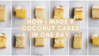 How long would it take you to make 9 coconut cakes in 1 day?