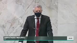 Mário Maurici, Deputado Estadual (PT), pronunciamento durante a Sessão Plenária Extraordinária