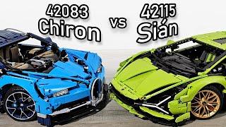 LEGO Bugatti Chiron vs LEGO Lamborghini Sian | LEGO 42115 vs 42083 | LEGO 42083 vs 42115